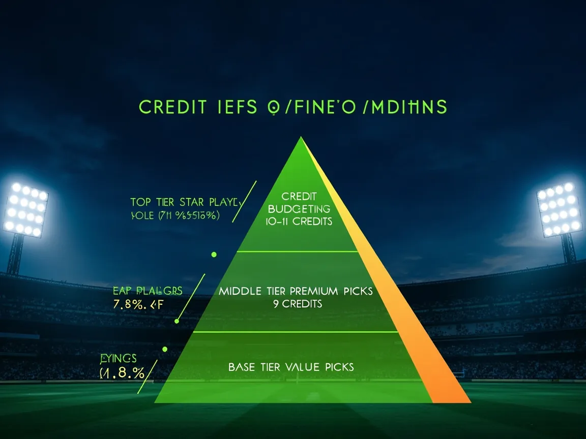 Credit budget optimisation pyramid star premium value tiers