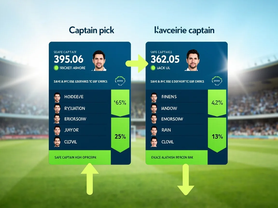 Captain pick differential analysis ownership percentages